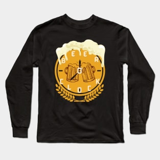 Beer O'Clock - Funny Beer Long Sleeve T-Shirt